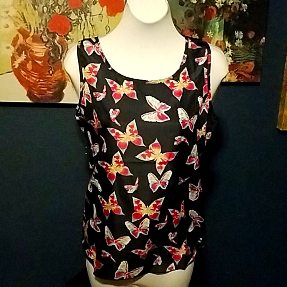 Sleeveless, Butterfly Top